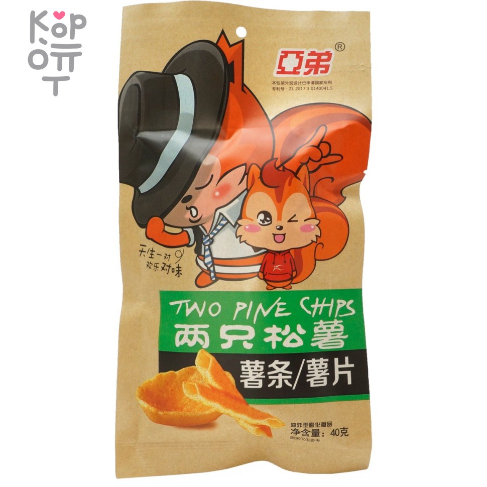 Картофельные чипсы Two Pine Chips Картофель фри, Две белочки, 40гр., купить с доставкой на дом фото 1 — Корейские товары для всей семьи(КорОпт) Картофельные чипсы Two Pine Chips Картофель фри, Две белочки, 40гр., купить с доставкой на дом фото 1 — Корейские товары для всей семьи(КорОпт)