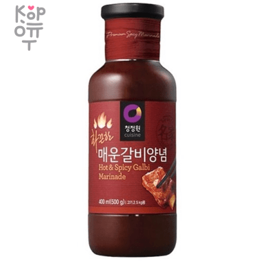 Daesang - Остро-жгучий маринад Кальби, пластиковая бутылка 500г.*15шт., Коробка — Корейские товары для всей семьи(КорОпт)