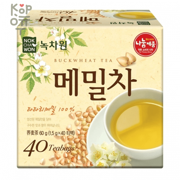 Чай Гречишный NOKCHAWON Buckwheat tea 1,5г.*40 пакетиков фото 1 &mdash; Корейские товары для всей семьи(КорОпт)