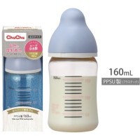 Chu Chu Baby Пластиковая бутылочка для кормления с силиконовой соской (с широким горлышком)