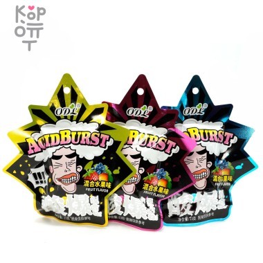 Конфеты кислые AcidBurst на ленте и со вкусом фруктов &mdash; Корейские товары для всей семьи(КорОпт)