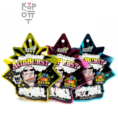 Конфеты кислые AcidBurst на ленте и со вкусом фруктов