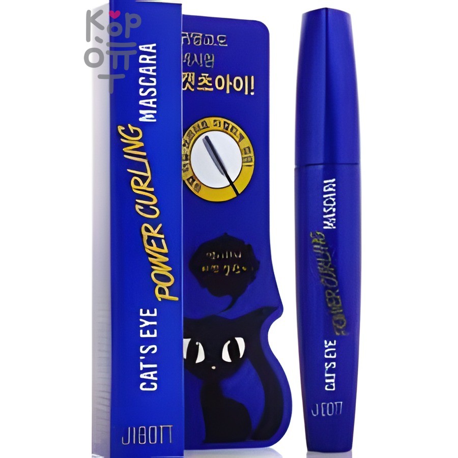 Jigott Cat's Eye Power Curling Mascara - Подкручивающая тушь для ресниц 12гр.