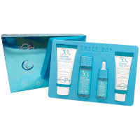 Grace Day Collagen 30% Kit - Увлажняющий набор для лица с 30% коллагеном, 4 средства