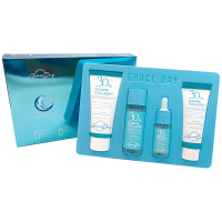 Grace Day Collagen 30% Kit - Увлажняющий набор для лица с 30% коллагеном, 4 средства