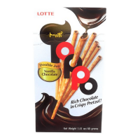 Lotte Toppo Vanilla Chocolate Sticks - Палочки бисквитные "ТОППО" с ванильной начинкой, 40 г
