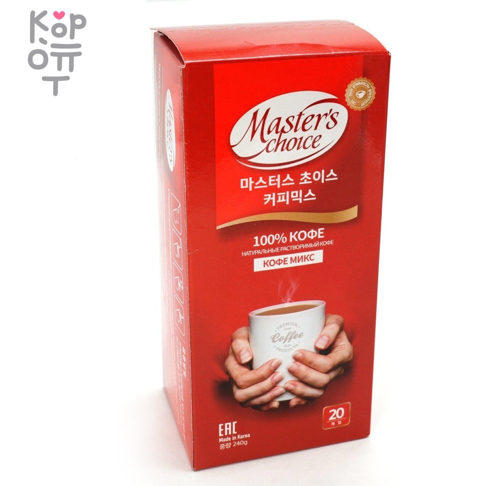 Кофе Master's Choice Mix Трубочка 3 в 1(кофе+сахар+заменитель молока), купить с доставкой на дом фото 1 — Корейские товары для всей семьи(КорОпт)