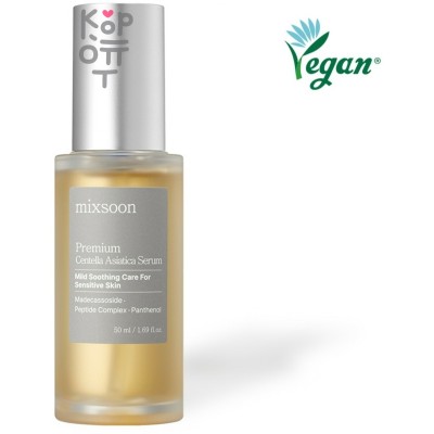 mixsoon Premium Centella Asiatica Serum - Премиальный успокаивающий серум с Центеллой для чувстительной кожи 50мл.