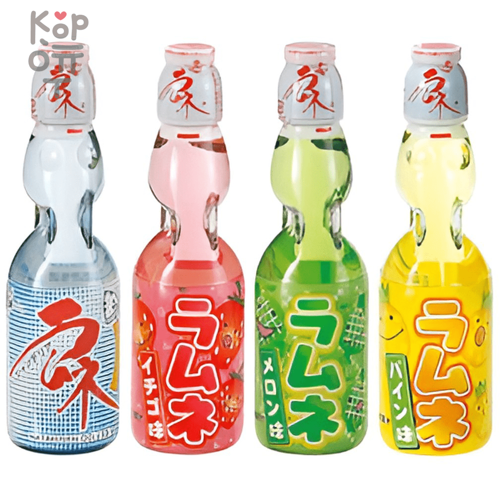 Напиток безалкогольный газированный Hata Kosen Grape Ramune - Рамуне со вкусом Винограда, 200мл.