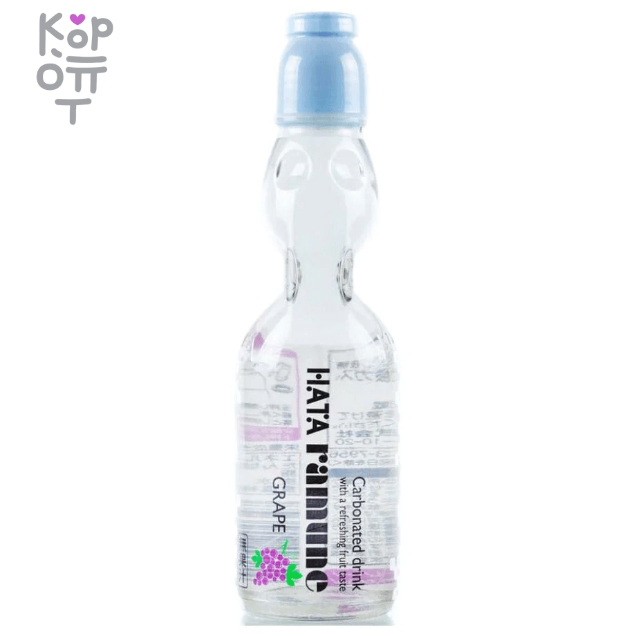 Напиток безалкогольный газированный Hata Kosen Grape Ramune - Рамуне со вкусом Винограда, 200мл., купить с доставкой на дом фото 1 &mdash; Корейские товары для всей семьи(КорОпт)