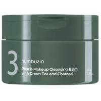 Numbuzin No.3 Pore & Makeup Cleansing Balm with Green Tea and Charcoal - Очищающий бальзам с экстрактом Чайного Дерева и Древесного Угля 85гр.