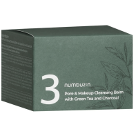 Numbuzin No.3 Pore & Makeup Cleansing Balm with Green Tea and Charcoal - Очищающий бальзам с экстрактом Чайного Дерева и Древесного Угля 85гр.