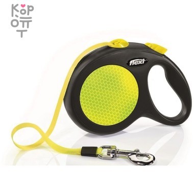 flexi рулетка New Neon L (до 50 кг) лента 5 м — Корейские товары для всей семьи(КорОпт)