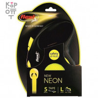 flexi рулетка New Neon L (до 50 кг) лента 5 м