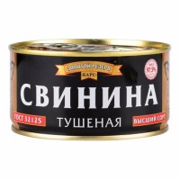 Барс Золотой Резерв Свинина тушеная высший сорт, 325 г, Коробка 18 шт.