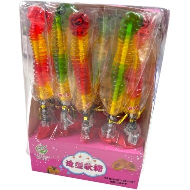 Жевательный фруктовый мармелад WPD - Червячки &mdash; Корейские товары для всей семьи(КорОпт)