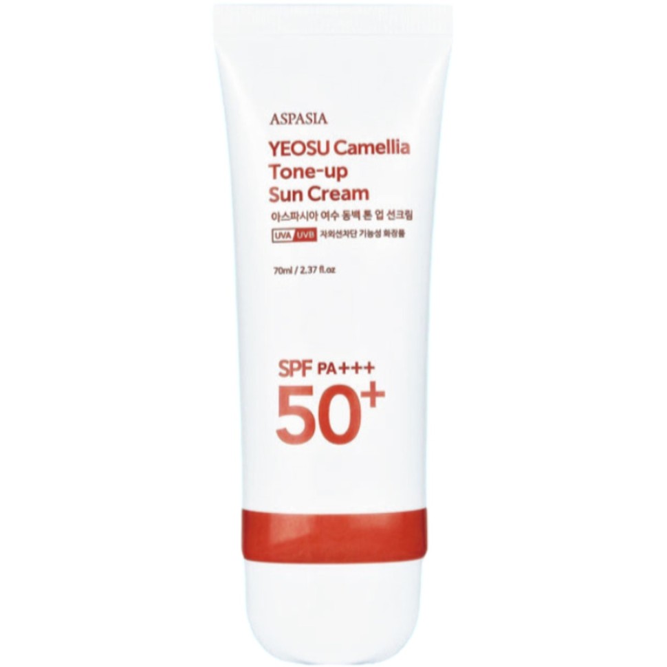 Jeju Camellia Tone-Up Sun Cream — Солнцезащитный крем с экстрактом камелии, 70 мл