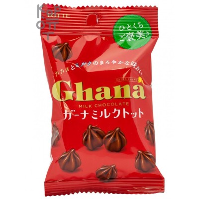 Lotte Ghana Extra Cacao Milk Chocolate - Шоколад Гана трюфель 45 г.