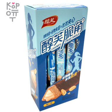 Chunfu Crisp Angle Cakes - Хрустящее злаковое Фитнес печенье с Арахисом и кремовой начинкой — Корейские товары для всей семьи(КорОпт)
