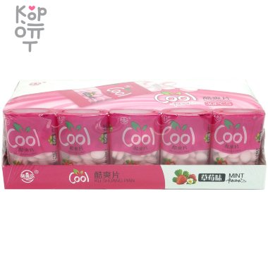 Леденцовая карамель Ku Shuang со вкусом Клубники — Корейские товары для всей семьи(КорОпт)