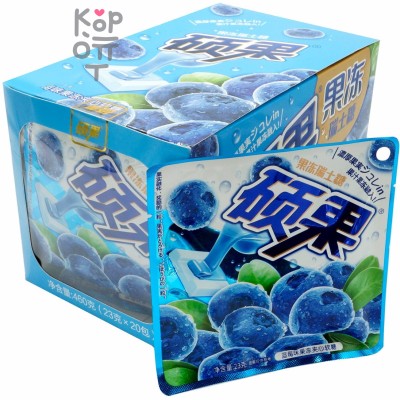 Жевательные конфеты Fruit Jelly с натуральным соком и вкусом Черники
