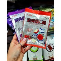 Освежающая Карамель Shun Long "Коровка" с витамином С и освежающей мятной начинкой, со вкусом Яблока