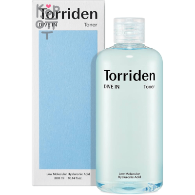Torriden Dive-In Low Molecule Hyaluronic Toner - Увлажняющий тоник с низкомолекулярной Гиалуроновой Кислотой 300мл.