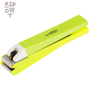 KAI Nail Clippers - Книпсер из нержавеющей стали для стрижки ногтей W 001 (Салатовый) с ровным лезвием — Корейские товары для всей семьи(КорОпт)