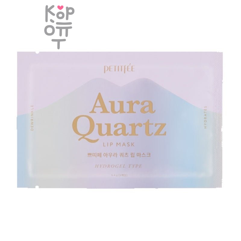 Petitfee Aura Quartz Lip Mask - Гидрогелевая маска для губ с жемчужной пудрой 6,4 гр