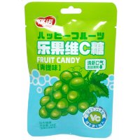 Кислая карамель VC Happy Fruit - с витамином С и леденящим вкусом зеленого Винограда