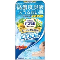 Hakugen Earth HERS Bath Labo Premium COOL Освежающая соль для ванны с ароматами мяты, ананаса, плюмерии, вербены 70гр., Коробка 6шт.