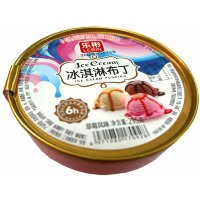 Желе фруктовое Lebin Ice Cream, Пудинг с джемом и фруктовым вкусом, 235гр.