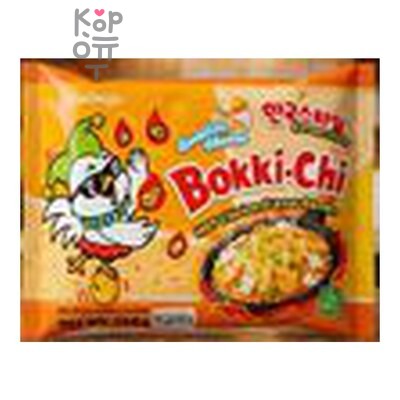 Bokki — Лапша сублимированная Bokki-Chi со вкусом острой курицы «Четыре сыра», 140 г, мягкая упаковка