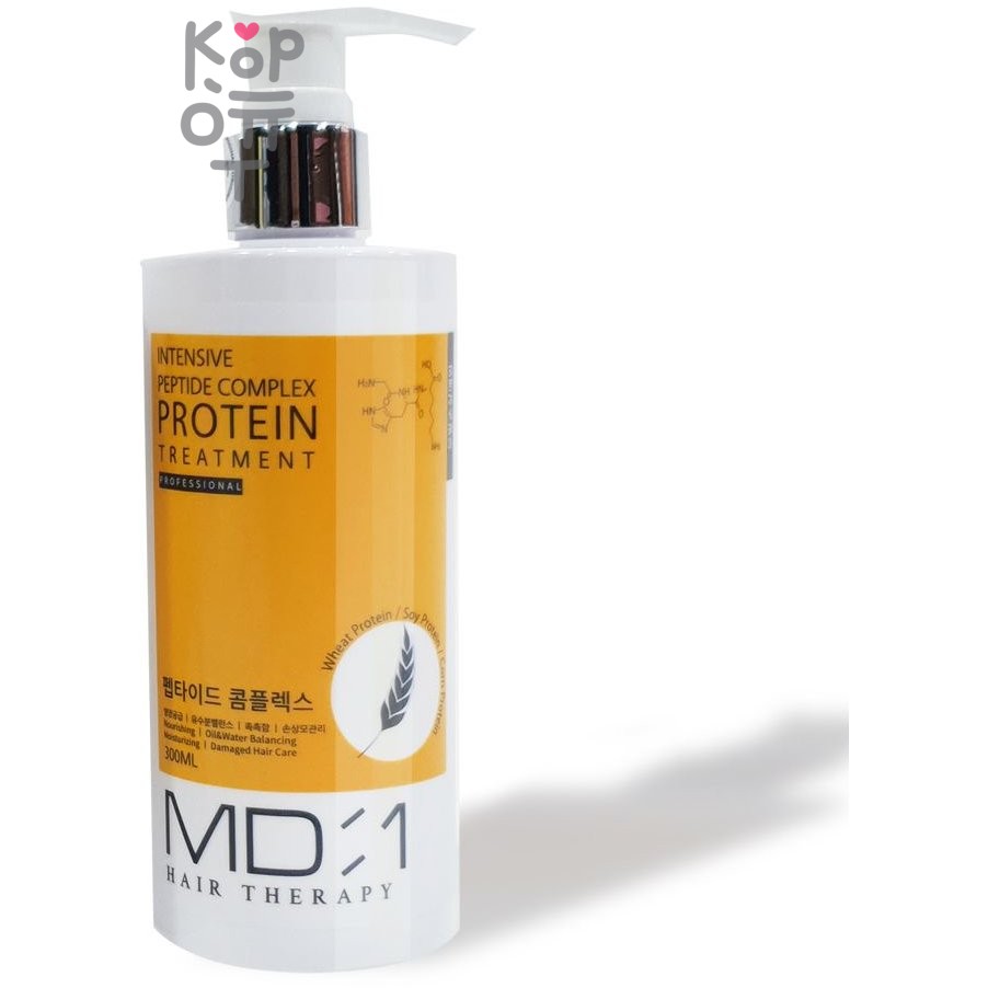 Med B MD:1 INTENSIVE PEPTIDE COMPLEX PROTEIN TREATMENT 300ml— Протеиновый кондиционер для волос с пептидным комплексом 300мл.