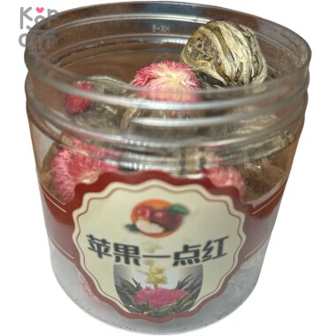 Чай зеленый, молочный - Распускающийся цветок, с ароматом Яблока, 150гр. — Корейские товары для всей семьи(КорОпт)