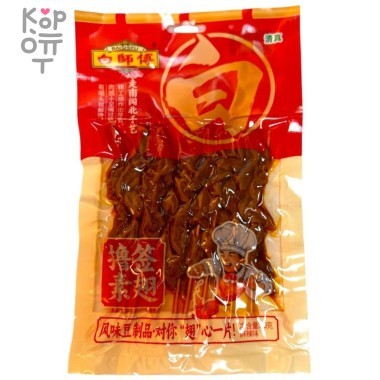 Снэк Baishifu Foods Вегетарианские крылышки Лушу, с острым пряным вкусом, 90гр. — Корейские товары для всей семьи(КорОпт)