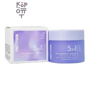 Pretty Skin — 5in1 Hyaluronic Cream — Универсальный увлажняющий крем для лица 5 в 1 с гиалуроновой кислотой, 50 мл