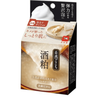 Cow Shizen Gokochi - Пенящееся мыло для лица с бардой саке, растительной плацентой 80гр.