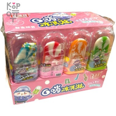 Карамель леденцовая Zheng Lollipop мороженное с взрывным вкусом спелых фруктов — Корейские товары для всей семьи(КорОпт)
