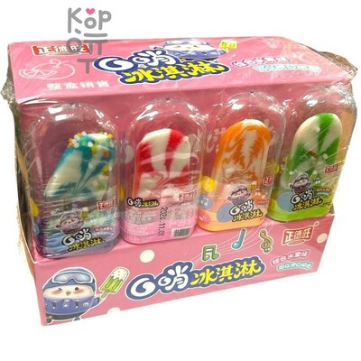 Карамель леденцовая Zheng Lollipop мороженное с взрывным вкусом спелых фруктов