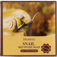 Deoproce Snail Recovery Soap - Очищающее мыло с Муцином Улитки, 100гр.