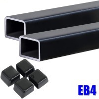 TERZO BASE BAR SET - Базовая перекладина (черная) (комплект 2шт)