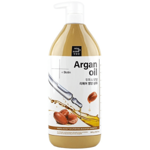 Mise en Scene Hair&amp;Sclap Nourishing Booster Shampoo Argan Оil+Biotin - Питательный шампунь с Аргановым Маслом и Биотином 800мл.