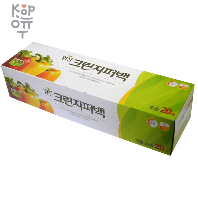 Myungjin Clean Rollbags - Зип пакеты для хранения продуктов, размер 20шт., купить с доставкой на дом фото 1 — Корейские товары для всей семьи(КорОпт)