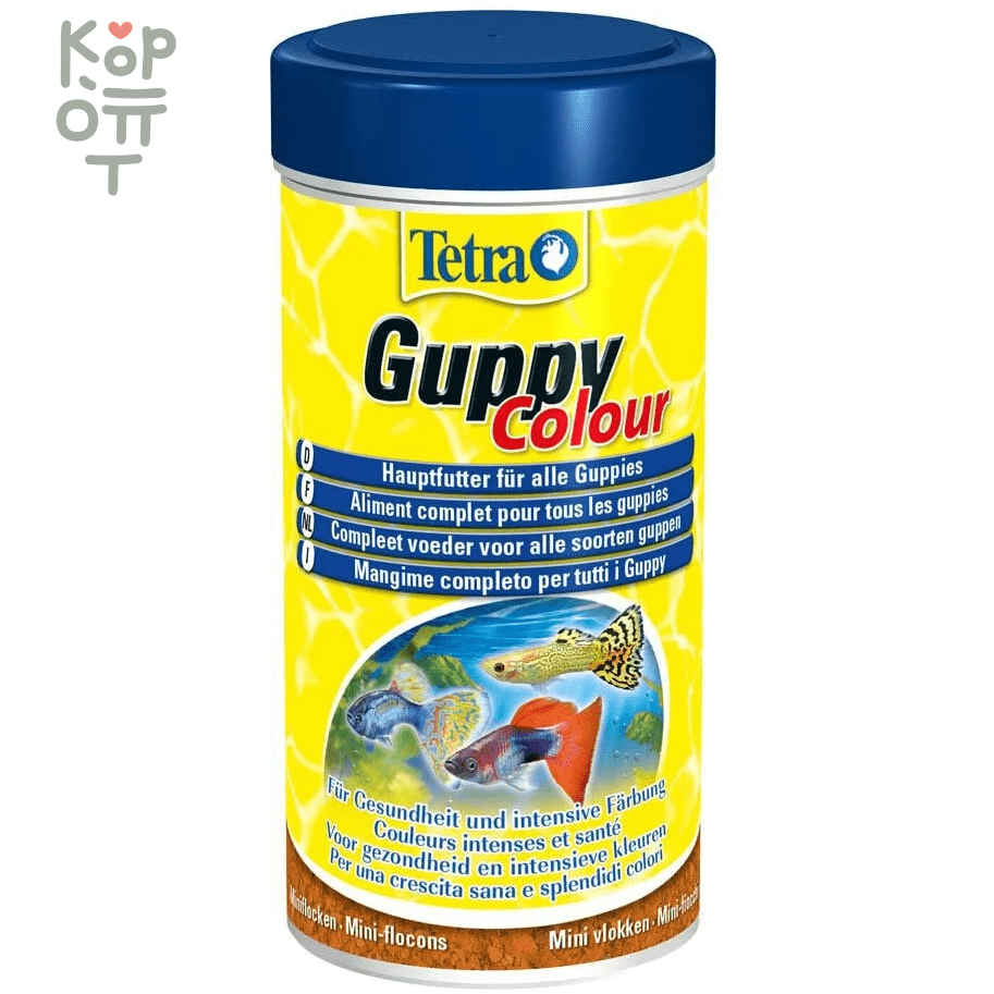 TetraGuppy Colour корм для гуппи для улучшения окраса 100 мл, купить с доставкой на дом фото 1 — Корейские товары для всей семьи(КорОпт)