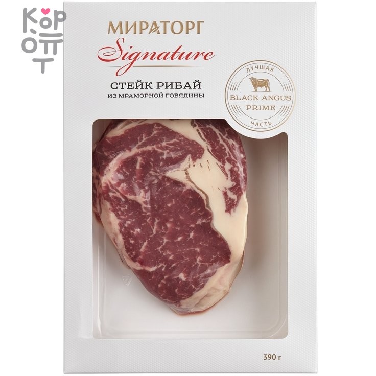 Мираторг Signature Рибай - Стейк из мраморной говядины 390гр. , купить с доставкой на дом фото 1 &mdash; Корейские товары для всей семьи(КорОпт)