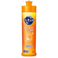 KAO CuCute Orange Fragrance - Средство для мытья посуды с ароматом Апельсина, быстрое смывание.