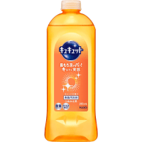 KAO CuCute Orange Fragrance - Средство для мытья посуды с ароматом Апельсина, быстрое смывание.