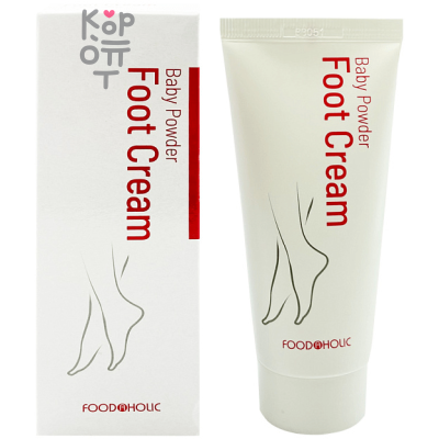 FoodaHolic Baby Powder Foot Cream - Увлажняющий крем для ног с ароматом детской присыпки 100мл.