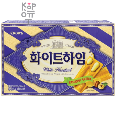 Crown White Heim Печенье со сливочным кремом и фундуком, 142гр. 